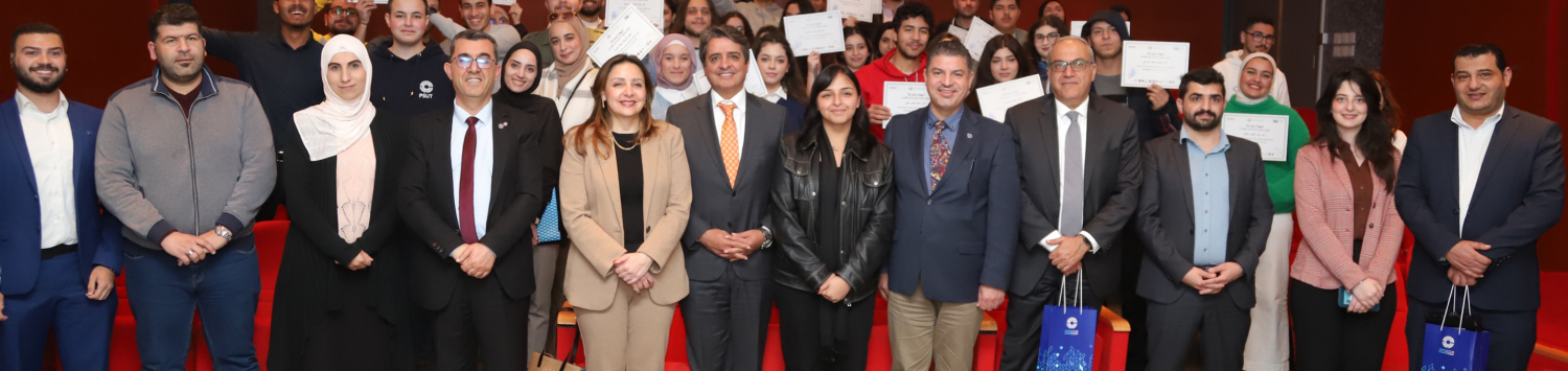 Al-Adwan Patronizes the Graduation of ‘I Participate’ PSUT Students